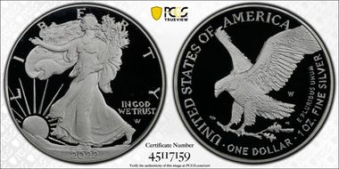 2022-W  $1 Silver Eagle First Strike PR70DCAM