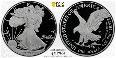 2022-W  $1 Silver Eagle First Strike PR69DCAM