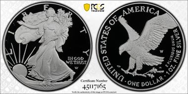 2022-W  $1 Silver Eagle First Strike PR69DCAM