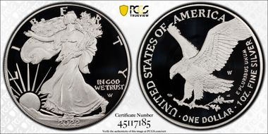 2022-W  $1 Silver Eagle First Strike PR70DCAM