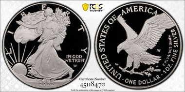 2022-W  $1 Silver Eagle First Strike PR70DCAM