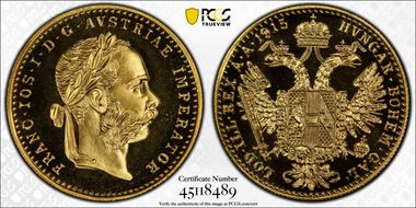 "1915" Ducat Restrike MS67PL