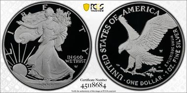 2022-W  $1 Silver Eagle Congratulations Set First Strike PR70DCAM