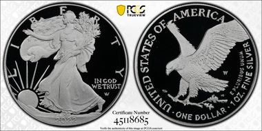 2022-W  $1 Silver Eagle Congratulations Set First Strike PR70DCAM