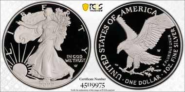 2022-W  $1 Silver Eagle First Strike PR69DCAM