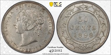 1898 50C AU53