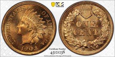 1903 1C MS65RD