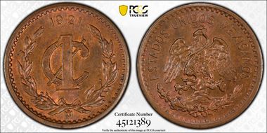 1921-Mo 1C KM-415 MS65BN