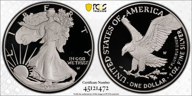 2022-W  $1 Silver Eagle First Strike PR70DCAM