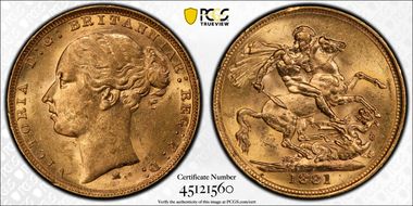 1881-M Sov St. George S-3857 MS61