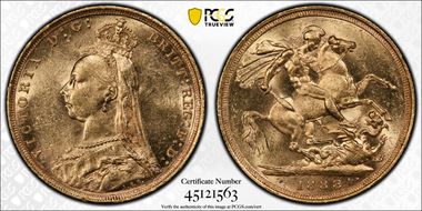 1888-S Sov S-3868B DISH S10 2nd Obv Angled J MS61