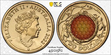 2022 $2 Honey Bee Colorized MS67