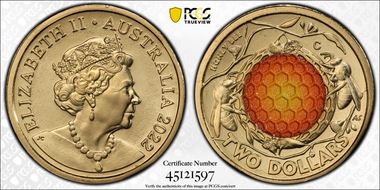 2022-C $2 Honey Bee Colorized MS69
