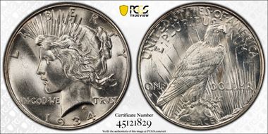 1934-D $1 MS63
