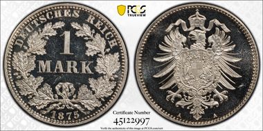 1875-A Mark J-9 PR64DCAM