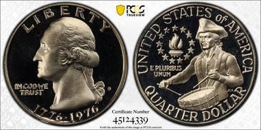 1976-S 25C Clad PR69DCAM
