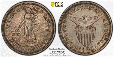 1905-S 20C AU50