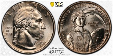 2022-P 25C Dr. Sally Ride MS66