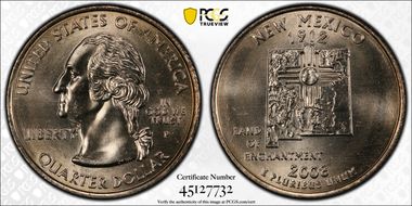2008-P 25C New Mexico MS65