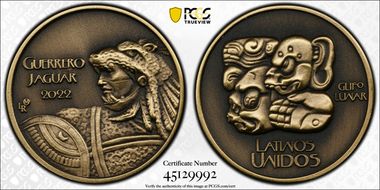 2022-LR Medal Guerrero Jaguar AE Antique Finish MS70