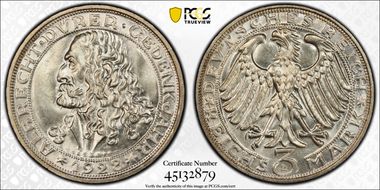 1928-D 3 Mk Dürer J-332 MS65