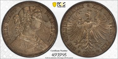 1860 Thaler KM-360 AU53