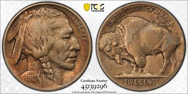 1913-S 5C Type 2 VF30