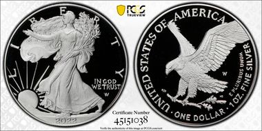 2022-W  $1 Silver Eagle First Strike PR69DCAM