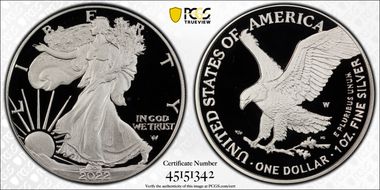 2022-W  $1 Silver Eagle PR69DCAM