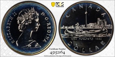 1984 S$1 Toronto Ag SP67