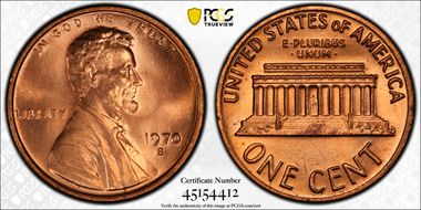 1970-S 1C Small Date MS66RD