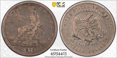 1878-S T$1 Trade F12