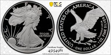 2022-W  $1 Silver Eagle First Strike PR69DCAM