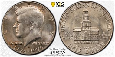 1976-D 50C Clad MS66