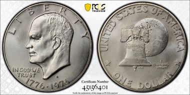 1976-S $1 Silver MS67