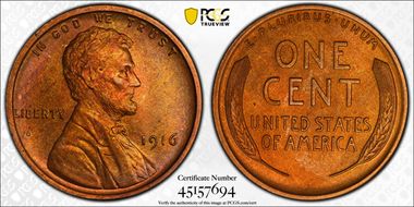 1916 1C MS65RB