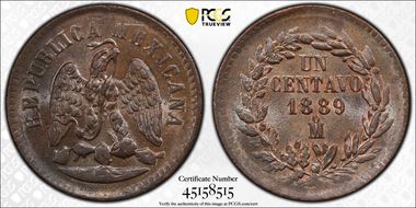 1889-Mo 1C MS65BN