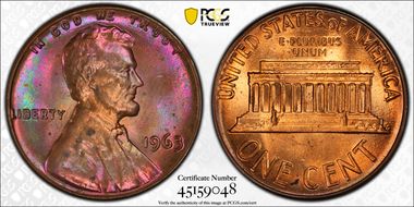 1963 1C MS64BN