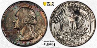 1960 25C Type B Reverse, FS-901 MS66