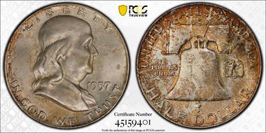 1957-D 50C MS65