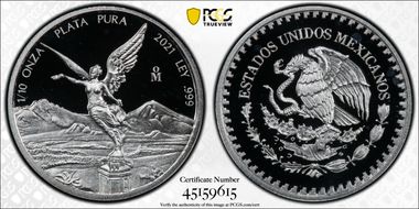 2021-Mo 1/10 oz Libertad Silver PR70DCAM