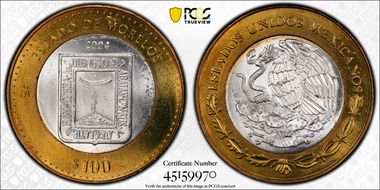 2004-Mo 100 P Morelos MS65