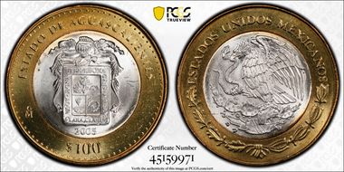 2005-Mo 100 P Aguascalientes KM-721 MS66
