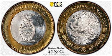 2004-Mo 100 P Sinaloa MS65