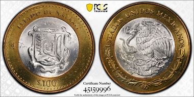 2004-Mo 100 P Nayarit MS65