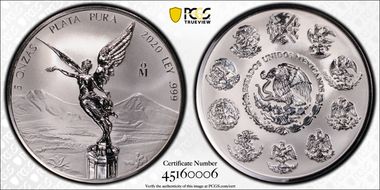 2020-Mo 5 Onza Libertad Ag Rev PR PR70