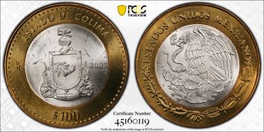 2005-Mo 100 P Colima MS65