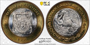 2003-Mo 100 P Zacatecas MS66