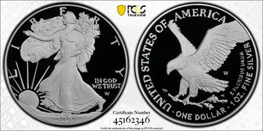 2022-W  $1 Silver Eagle First Strike PR70DCAM