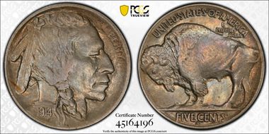 1914-S 5C AU55